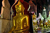 Inle Lake Myanmar. Pindaya, the famous Shwe Oo Min pagoda, a natural cave filled with thousands of gilded Buddha statues. 